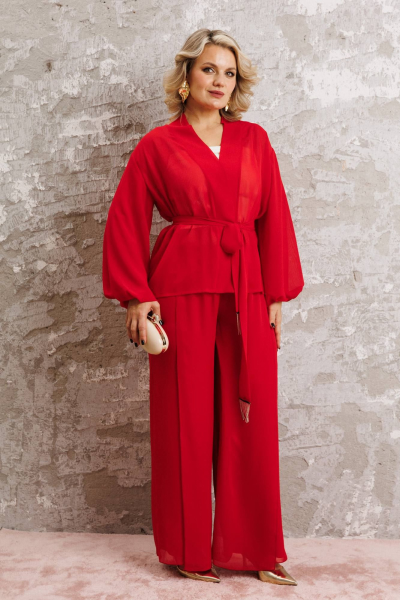 Брючный комплект Anastasia 1063.1 красный