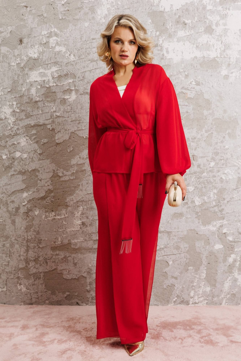 Брючный комплект Anastasia 1063.1 красный