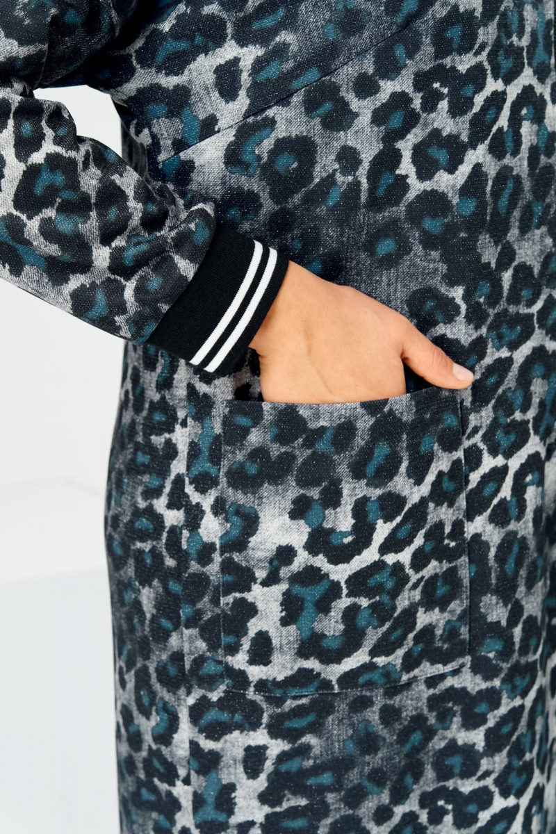 Платья Romanovich Style 1-2885 синий_леопард