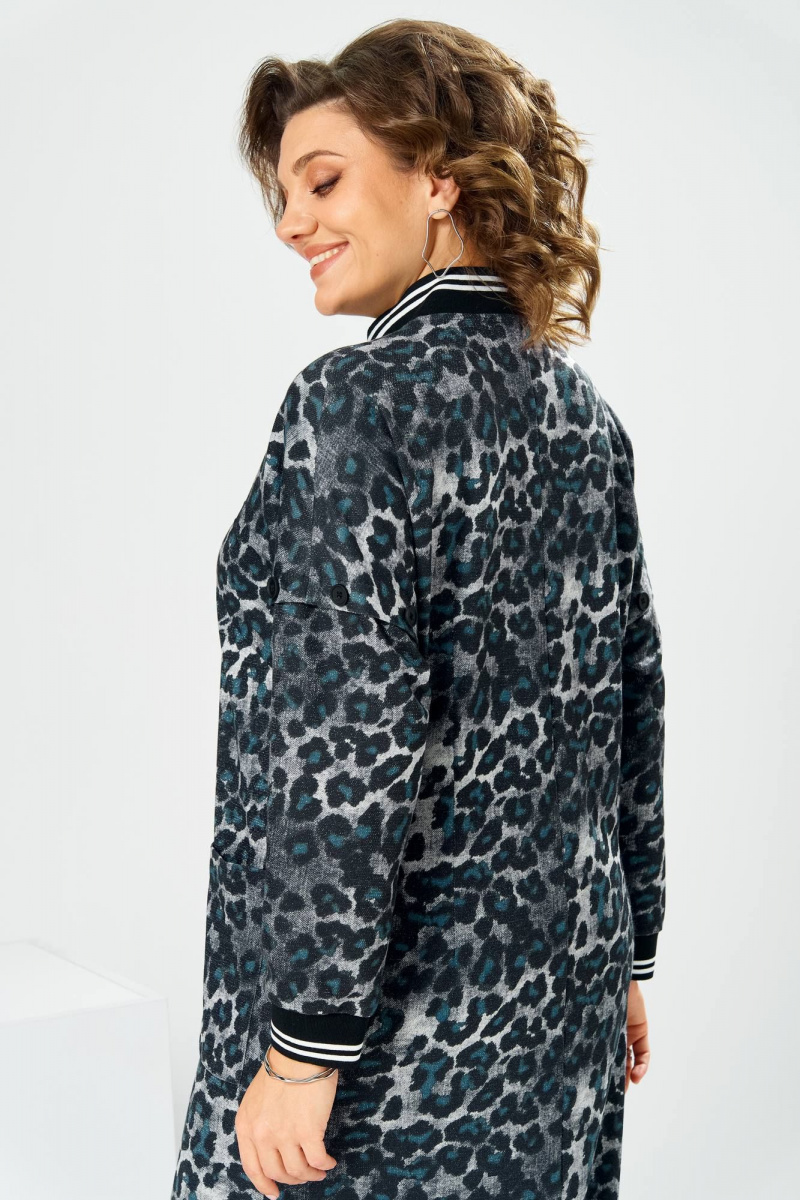 Платья Romanovich Style 1-2885 синий_леопард