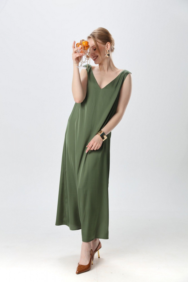 Платья NikVa 1014-6 зелень