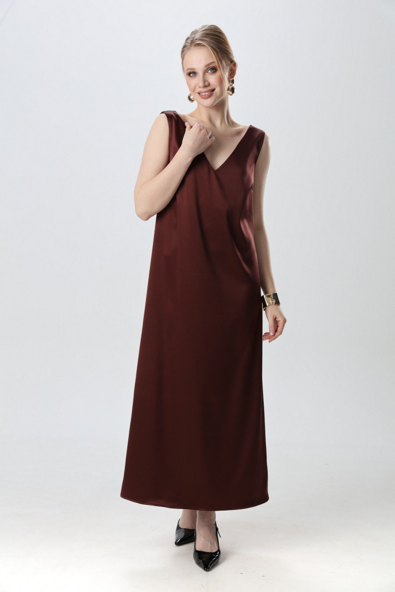 Платья NikVa 1014-7 махагон