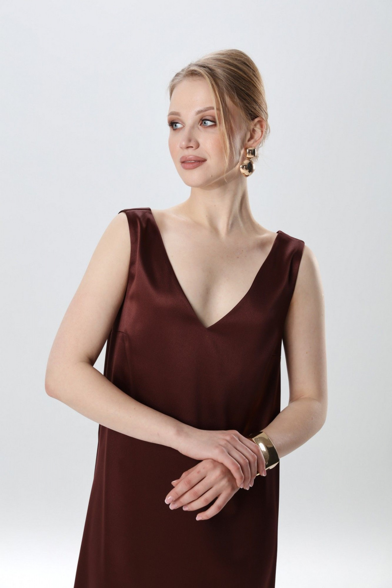 Платья NikVa 1014-7 махагон