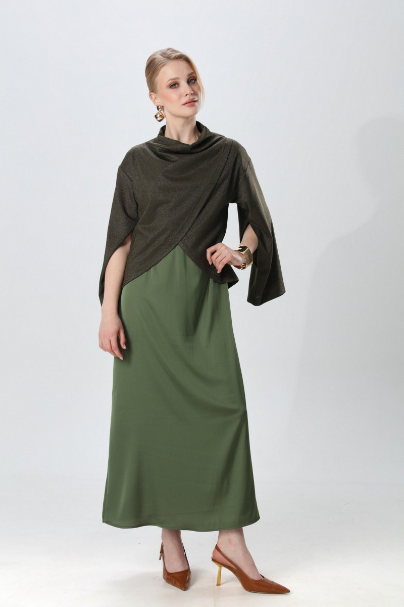 Плательный комплект NikVa 1015-3 зелень