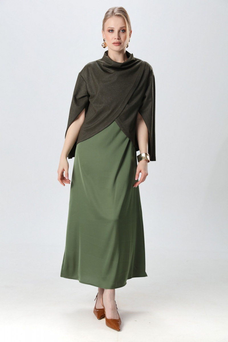 Плательный комплект NikVa 1015-3 зелень