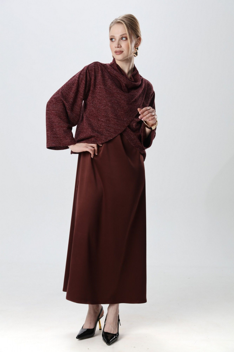 Плательный комплект NikVa 1015-4 махагон