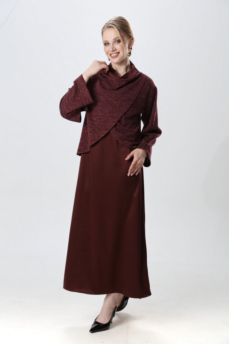 Плательный комплект NikVa 1015-4 махагон