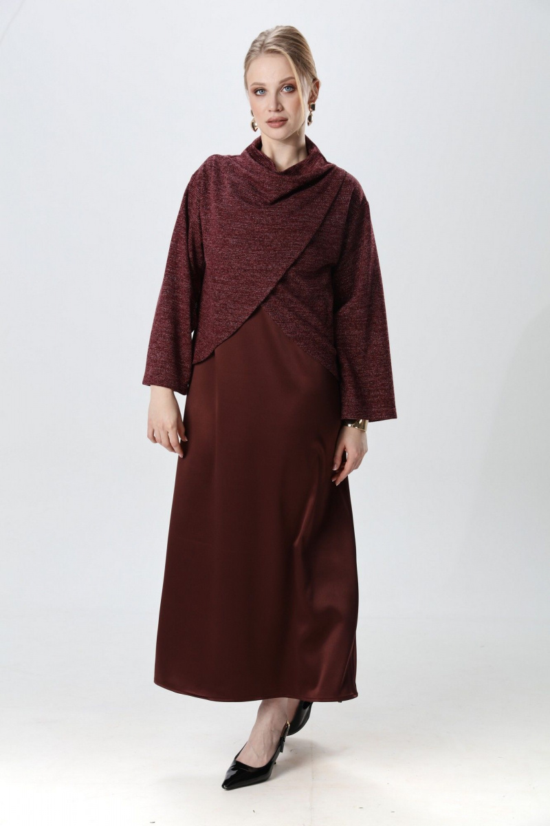 Плательный комплект NikVa 1015-4 махагон