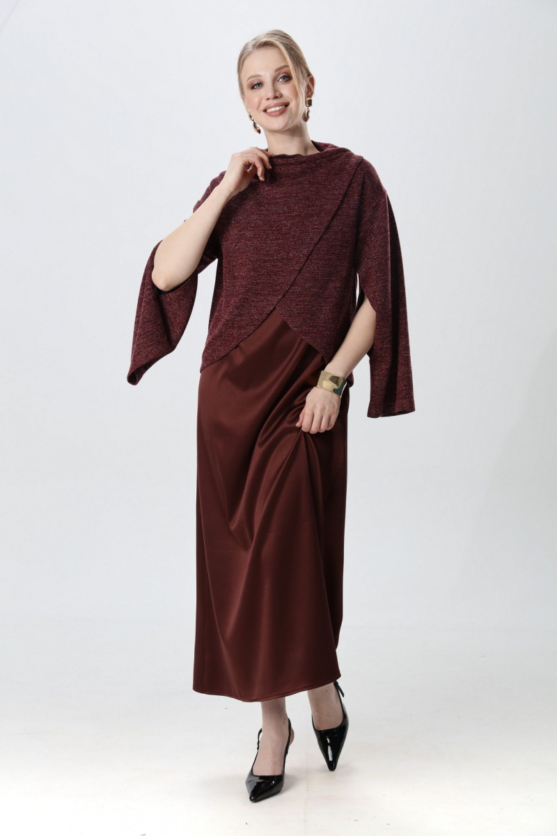 Плательный комплект NikVa 1015-4 махагон