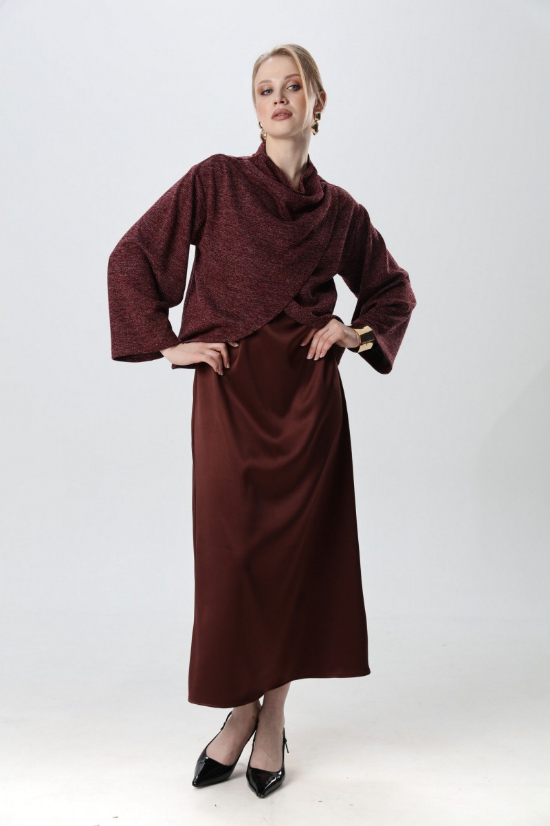 Плательный комплект NikVa 1015-4 махагон