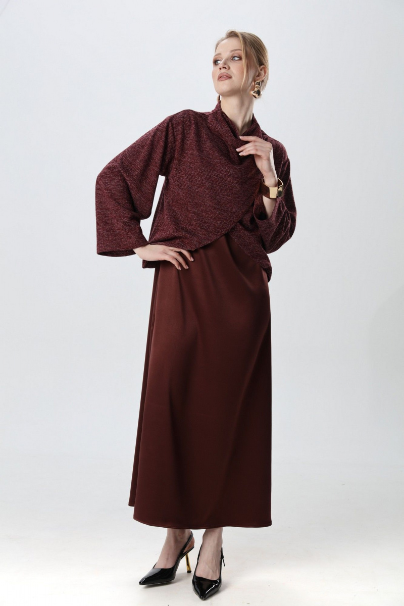 Джемперы NikVa 1016-3 махагон