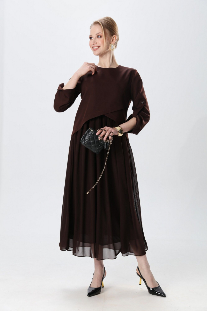 Платья NikVa 740-24 шоколад