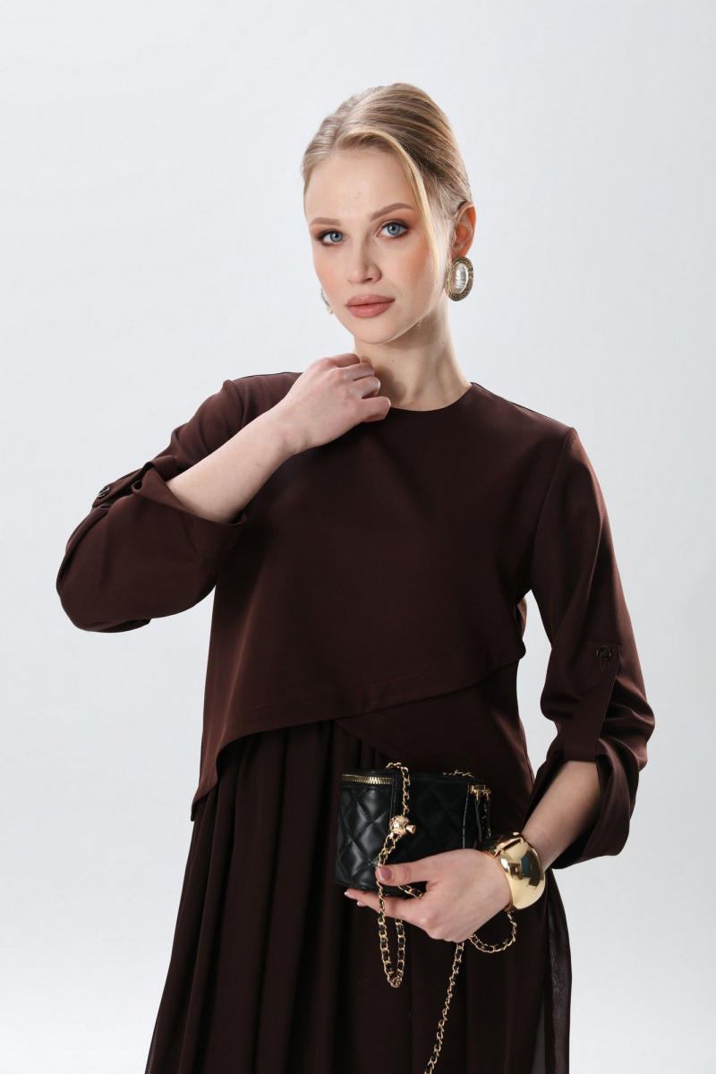 Платья NikVa 740-24 шоколад