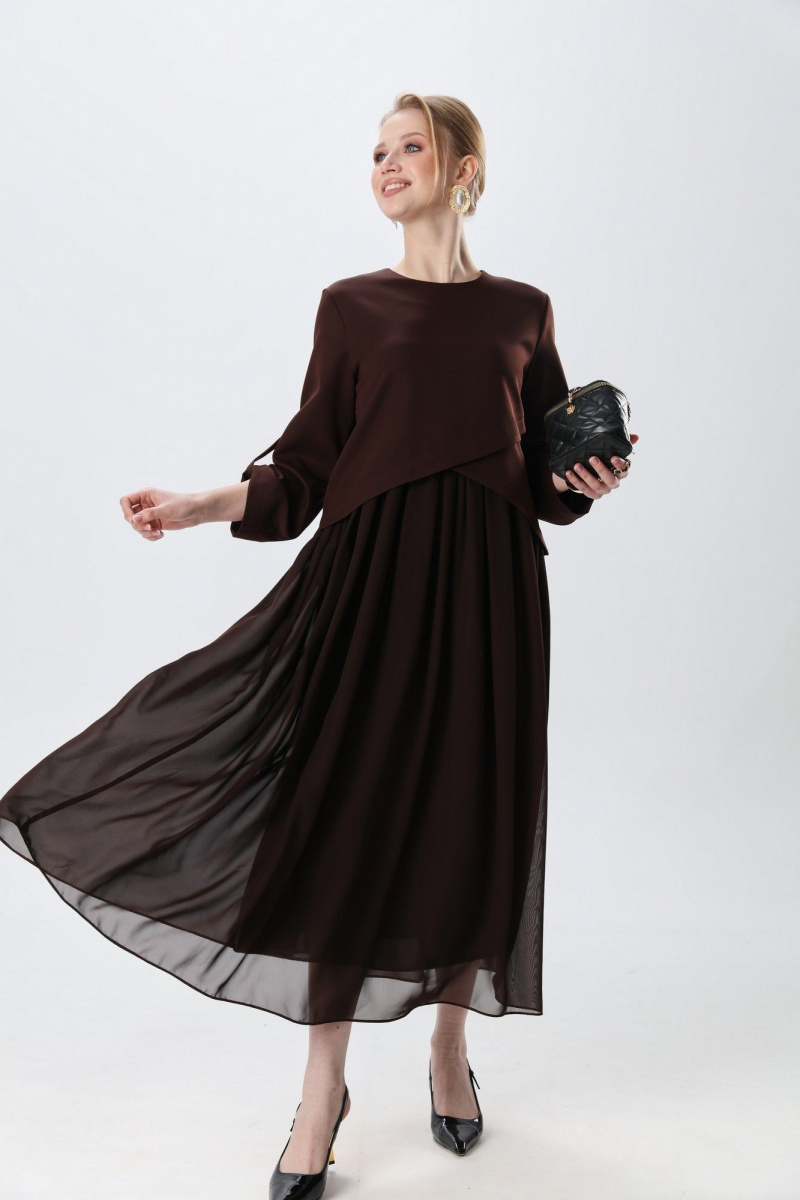 Платья NikVa 740-24 шоколад