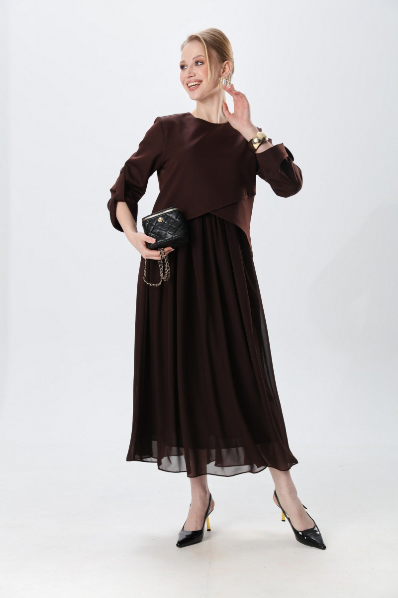 Платья NikVa 740-24 шоколад