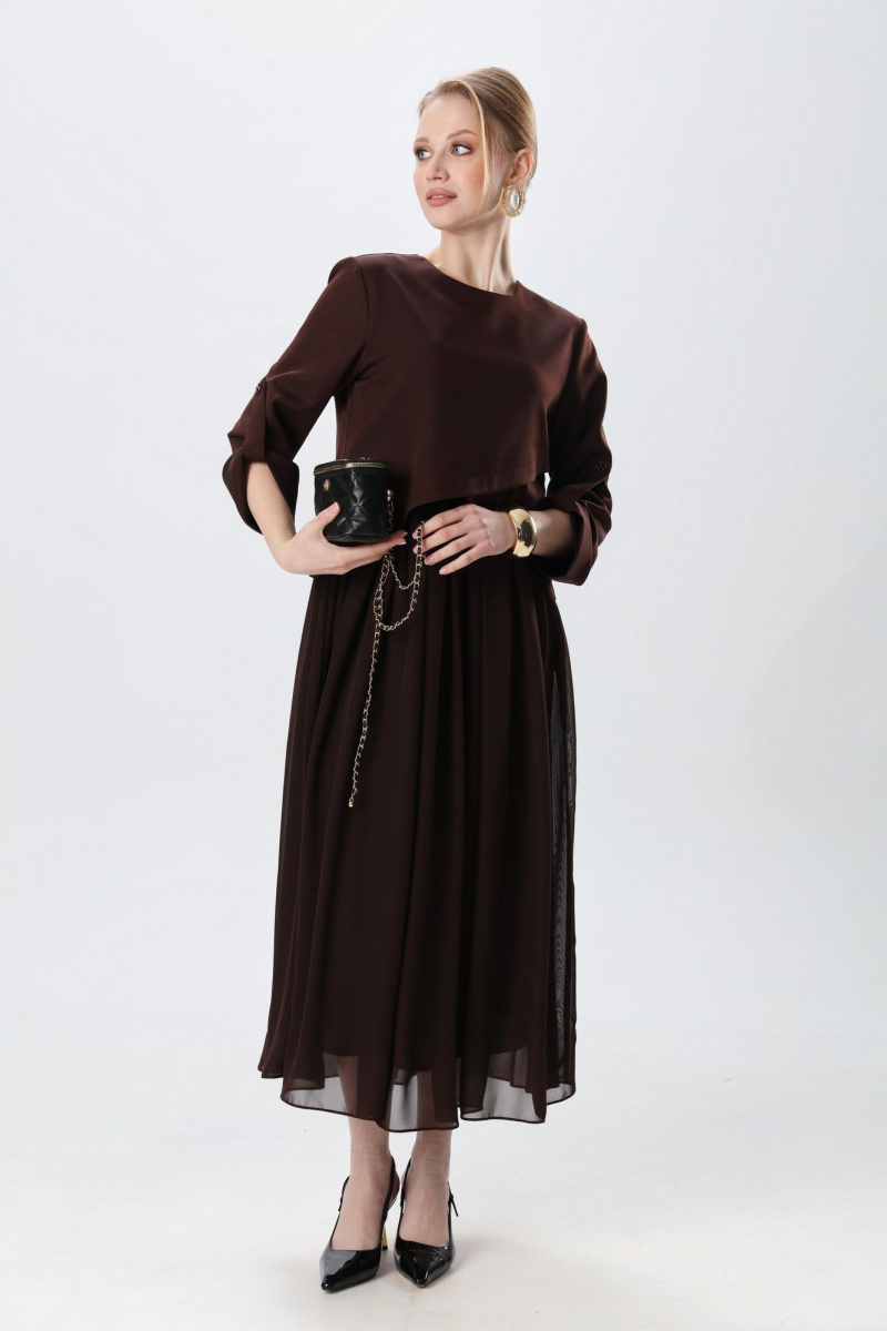 Платья NikVa 740-24 шоколад