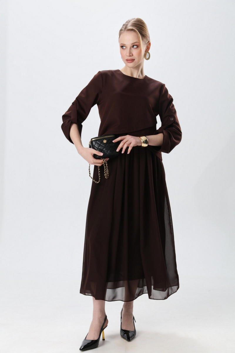 Платья NikVa 740-24 шоколад