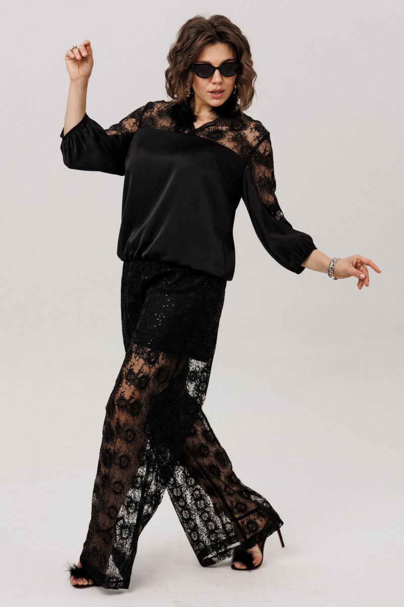 Брюки Anelli 1804 звездная_паутинка