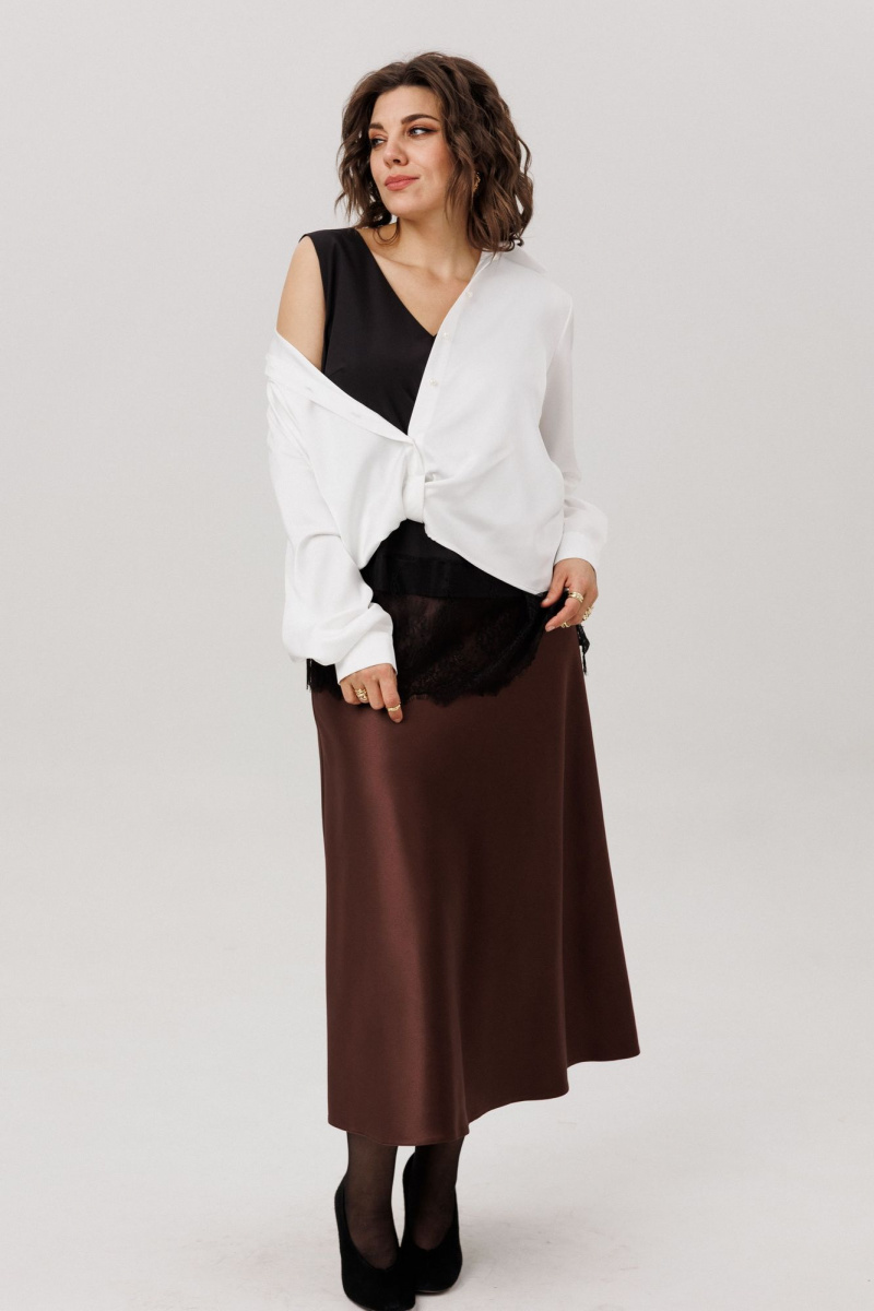 Юбки Anelli 1808 горький-шоколад