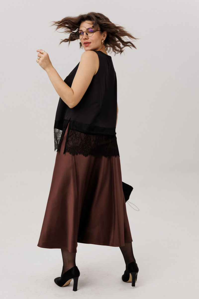 Юбки Anelli 1808 горький-шоколад