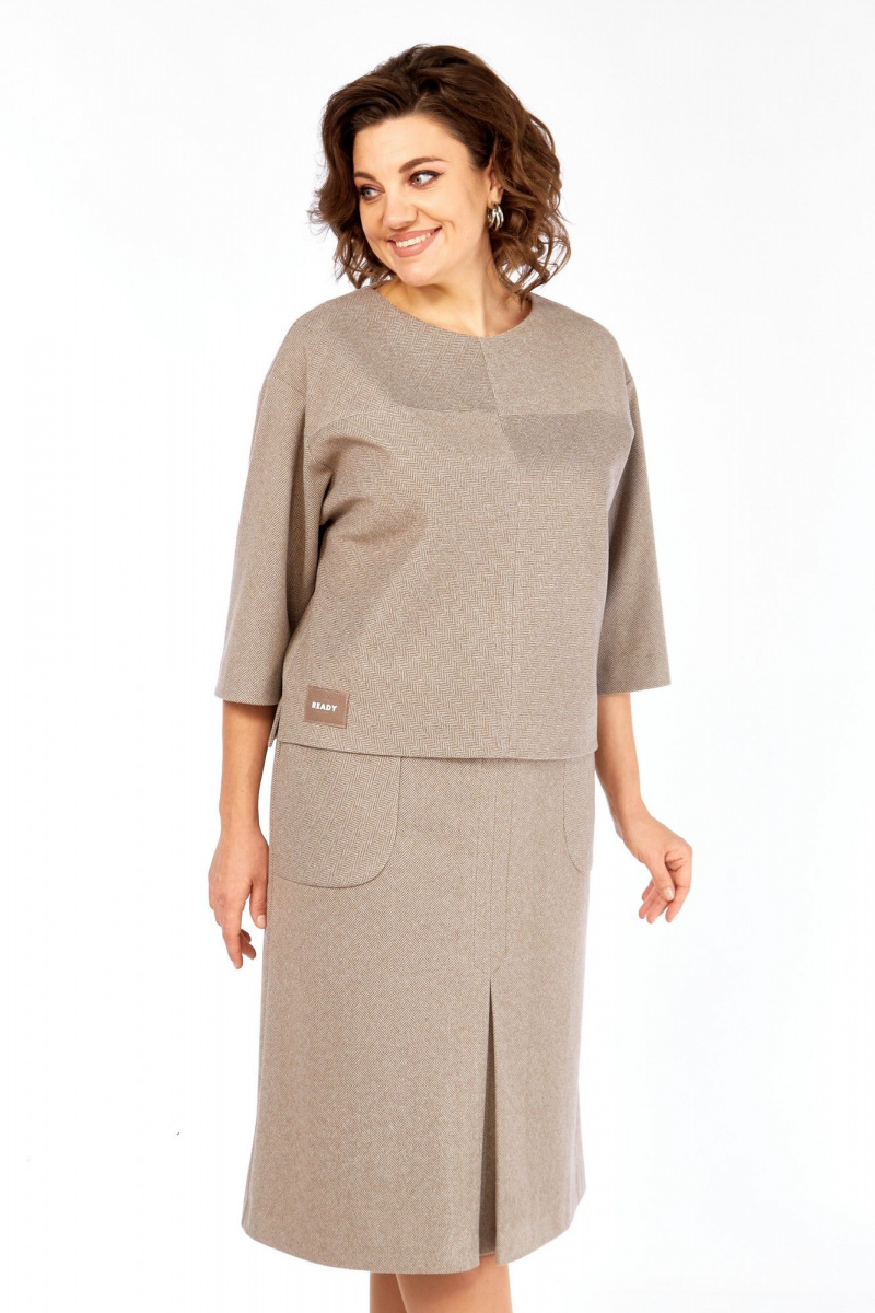 Юбочный комплект Элль-стиль 2441/2 кофе