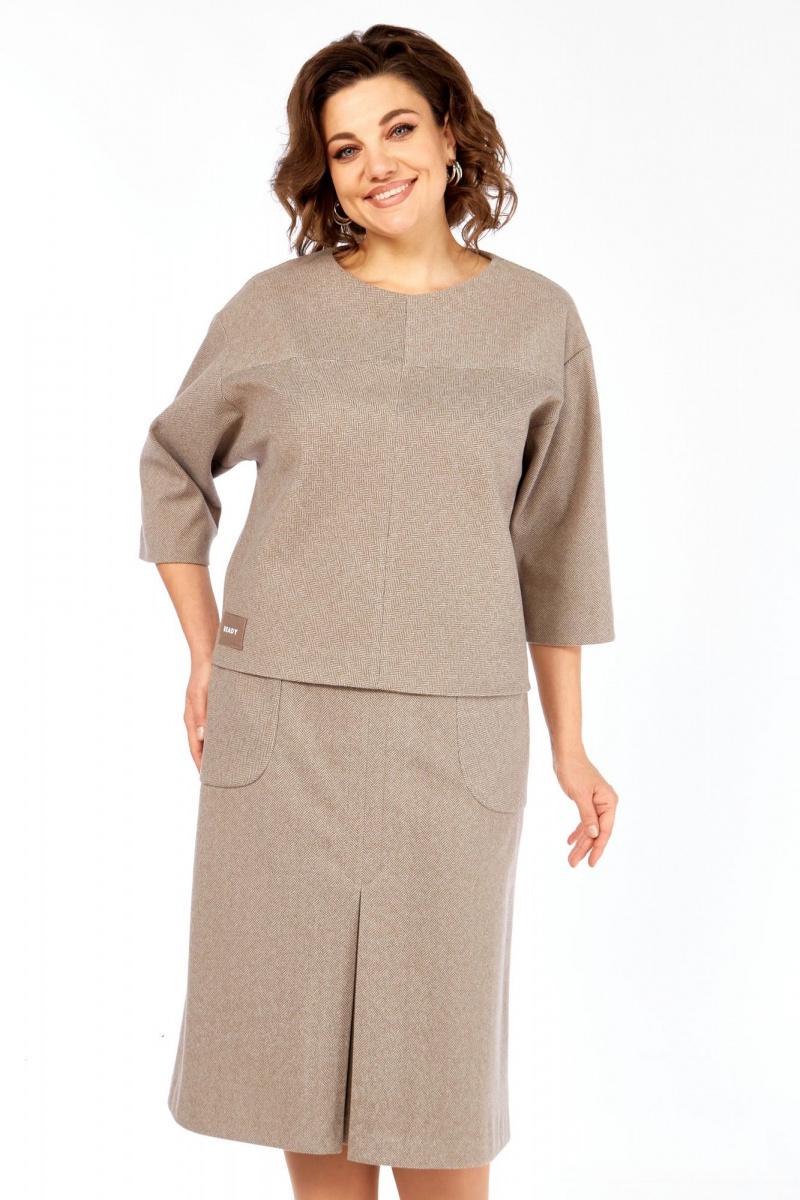 Юбочный комплект Элль-стиль 2441/2 кофе