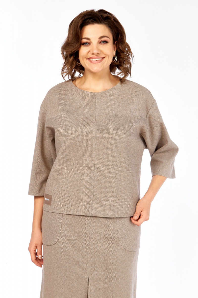 Юбочный комплект Элль-стиль 2441/2 кофе