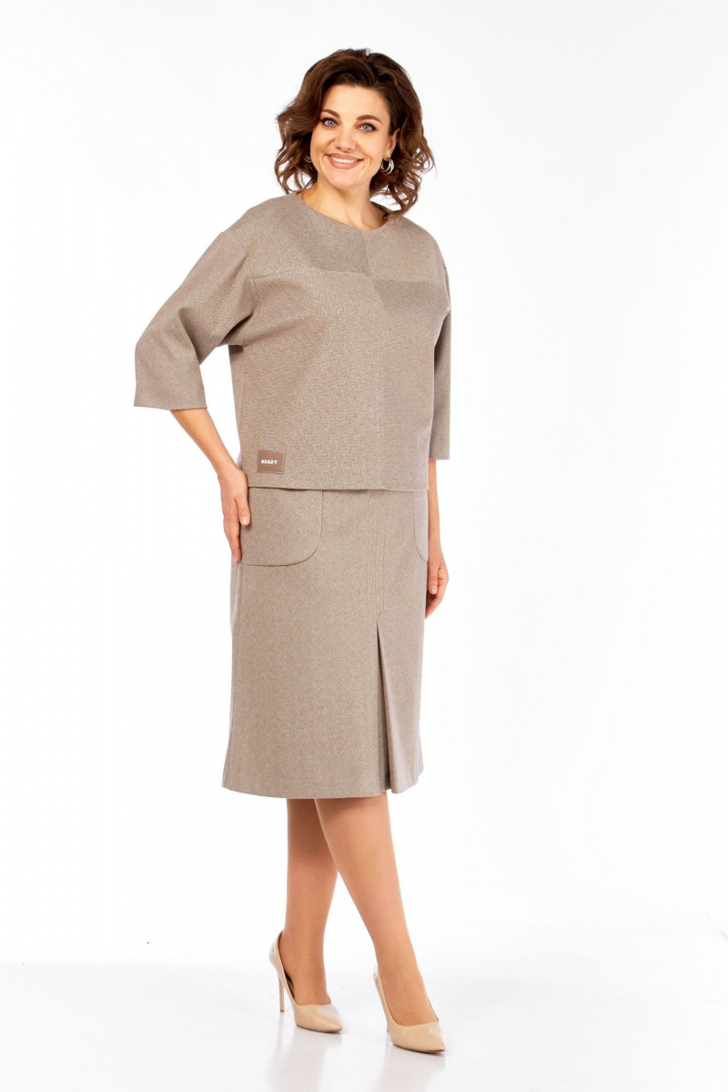 Юбочный комплект Элль-стиль 2441/2 кофе