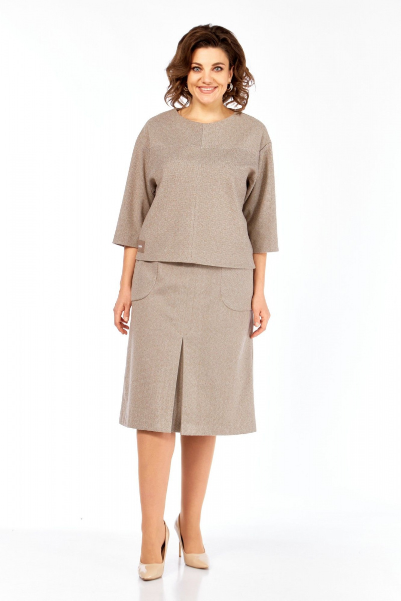 Юбочный комплект Элль-стиль 2441/2 кофе