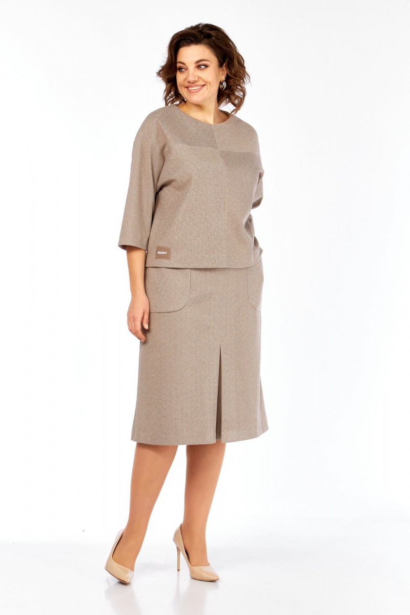 Юбочный комплект Элль-стиль 2441/2 кофе