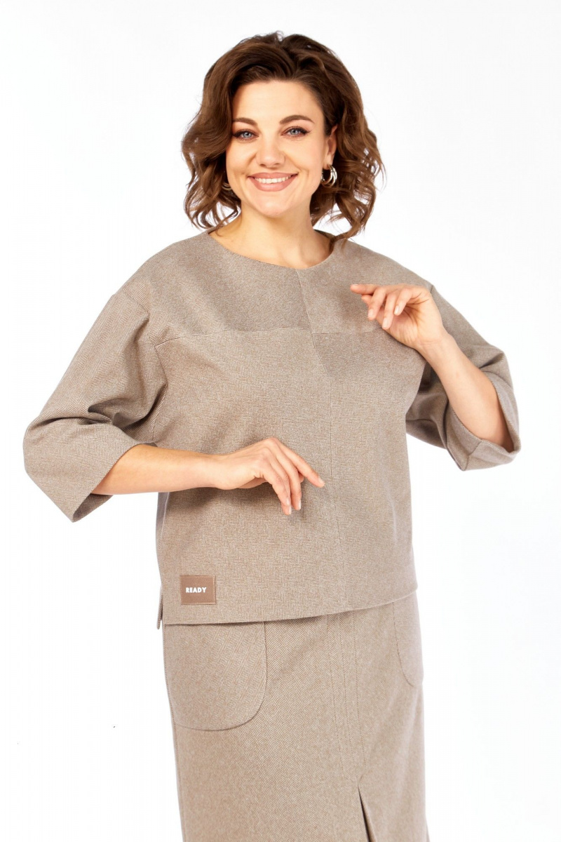 Юбочный комплект Элль-стиль 2441/2 кофе