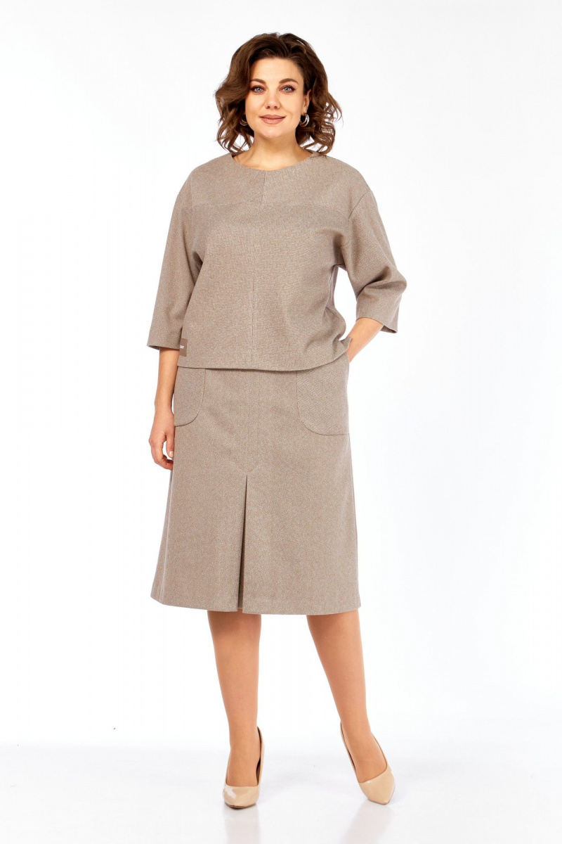 Юбочный комплект Элль-стиль 2441/2 кофе