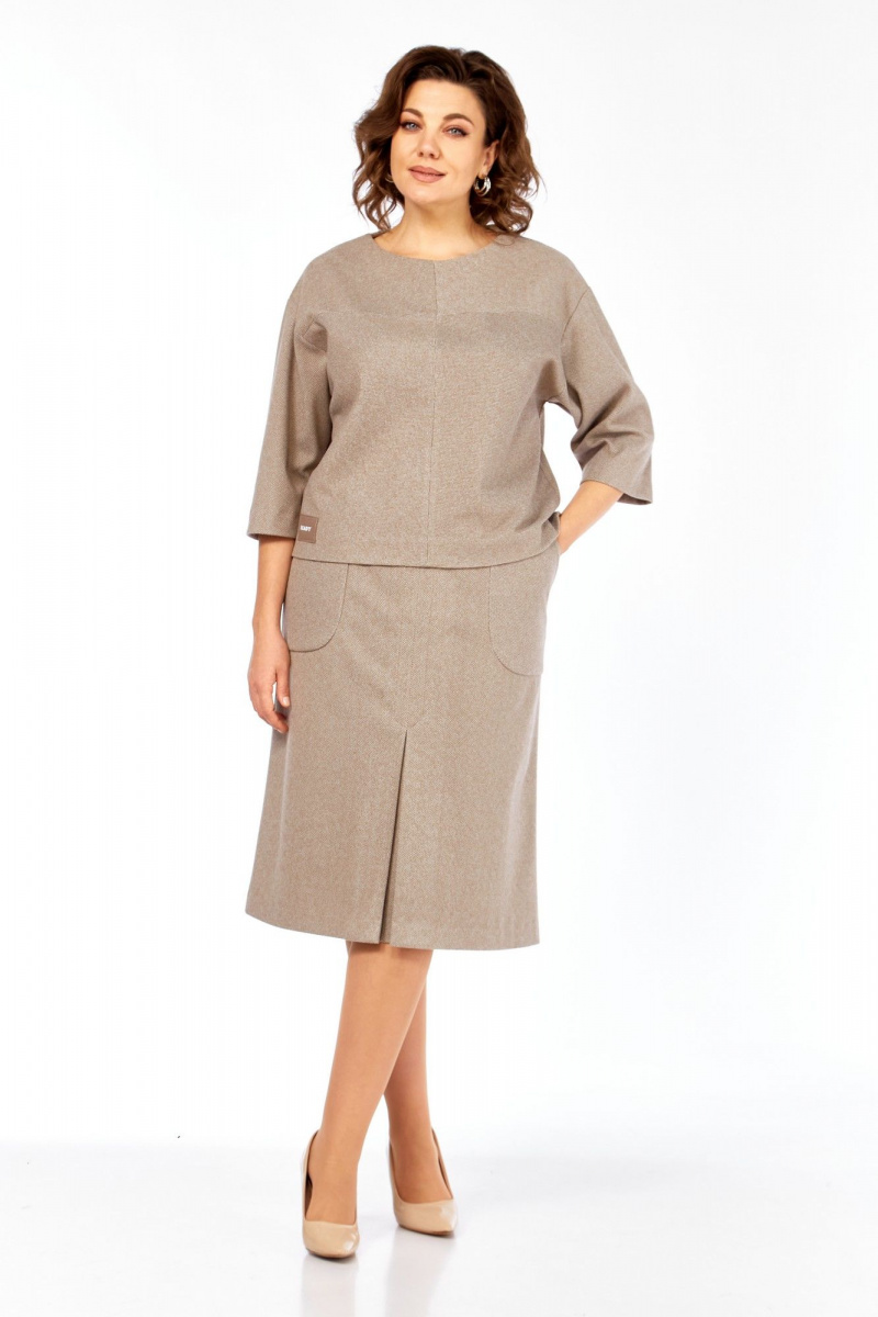 Юбочный комплект Элль-стиль 2441/2 кофе