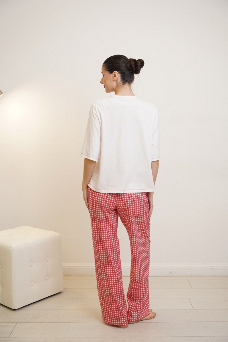 Пижамы Купалинка 39902G.158-164 к.экрю,клетка