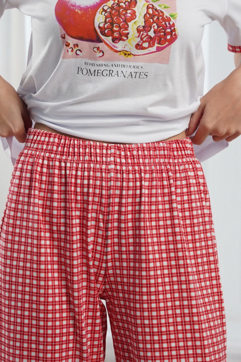 Пижамы Купалинка 42601G.158-164 к.белый,клетка