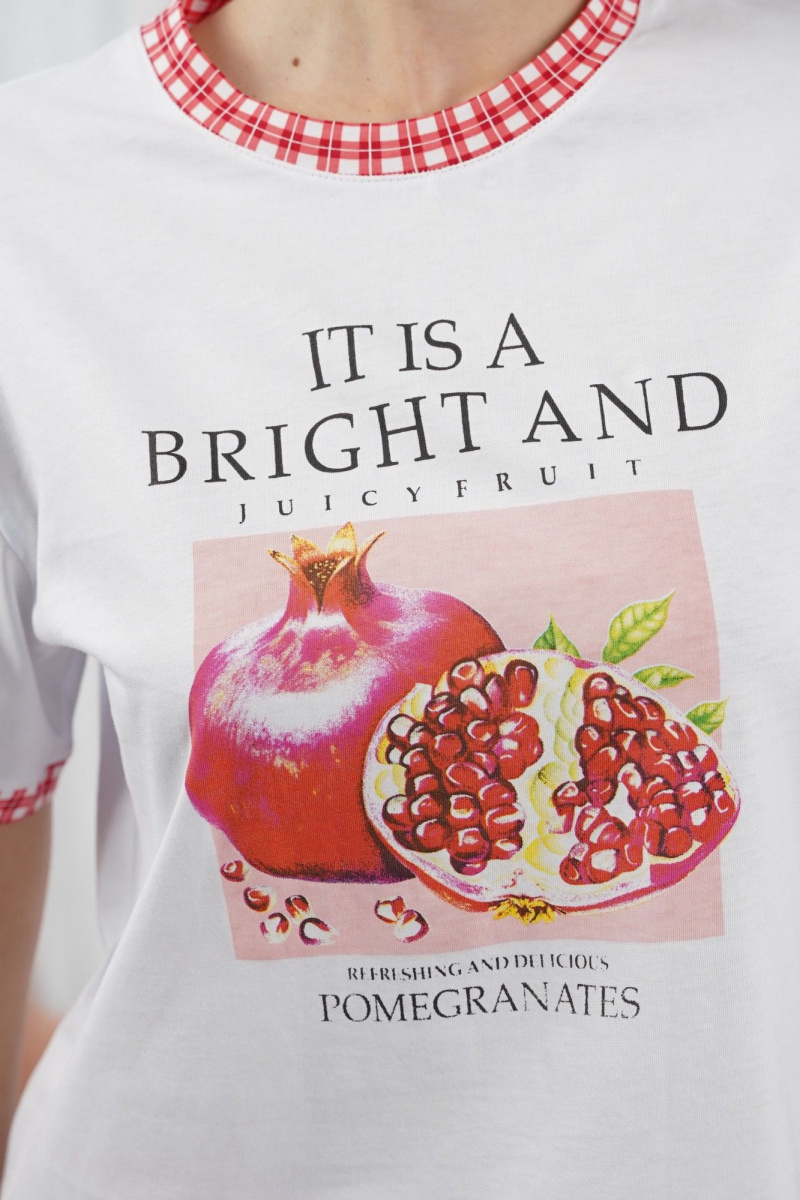 Пижамы Купалинка 42601G.158-164 к.белый,клетка