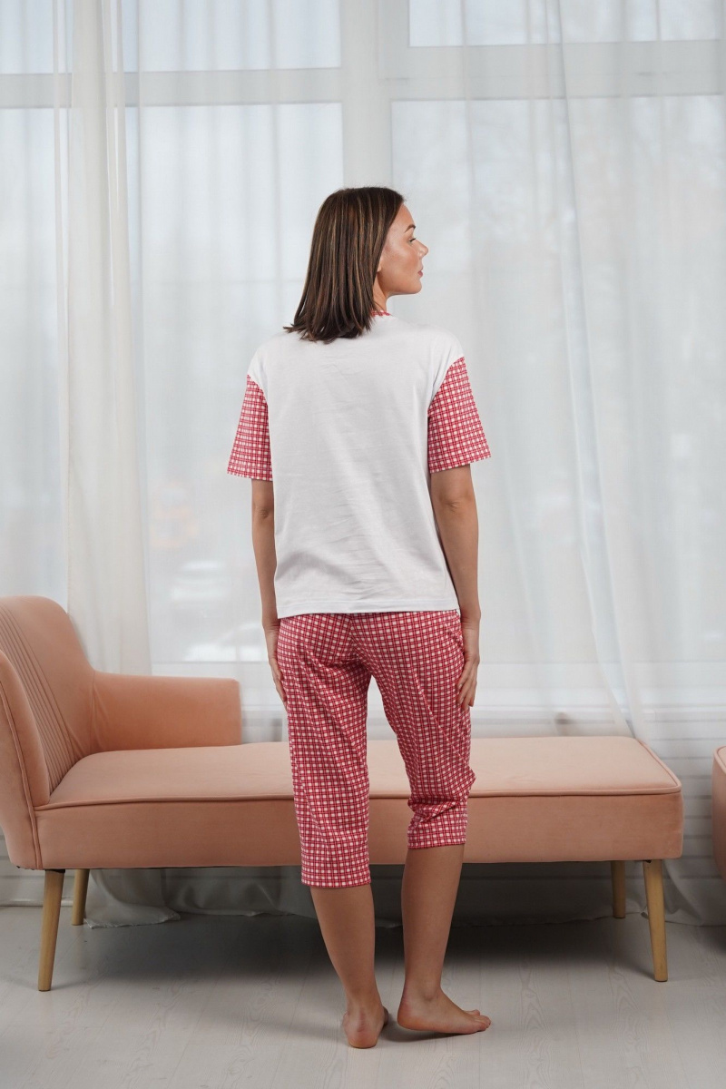 Пижамы Купалинка 42701G.158-164 к.белый,клетка