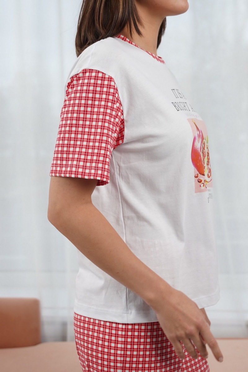 Пижамы Купалинка 42701G.158-164 к.белый,клетка