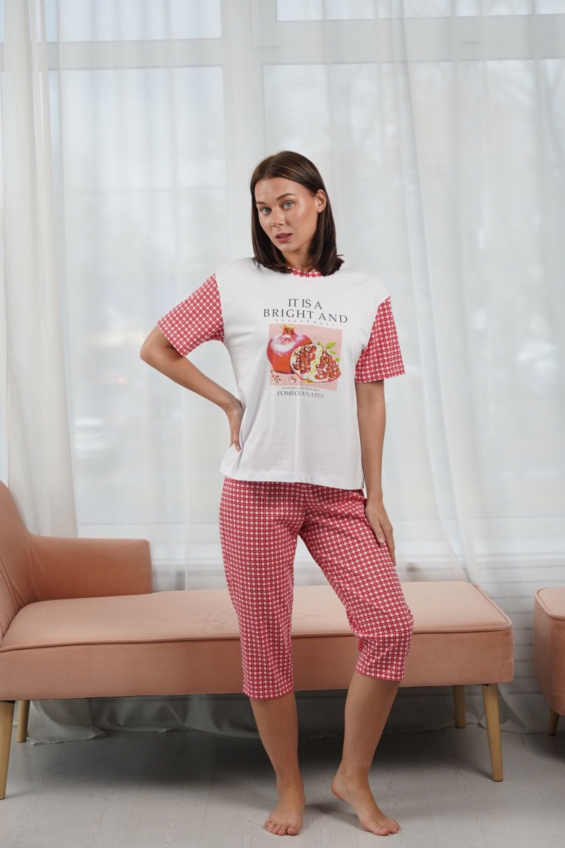 Пижамы Купалинка 42701G.158-164 к.белый,клетка