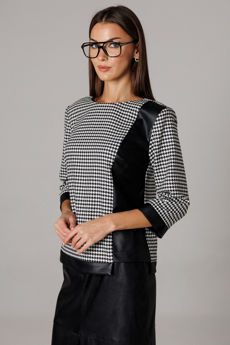 Юбочный комплект Ларс Стиль 1174 молочный-черный