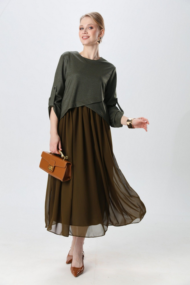 Платья NikVa 740-27 зелень