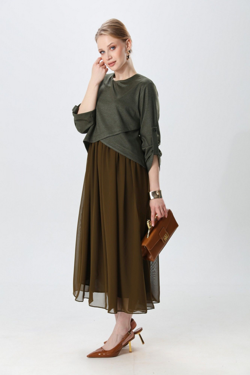 Платья NikVa 740-27 зелень