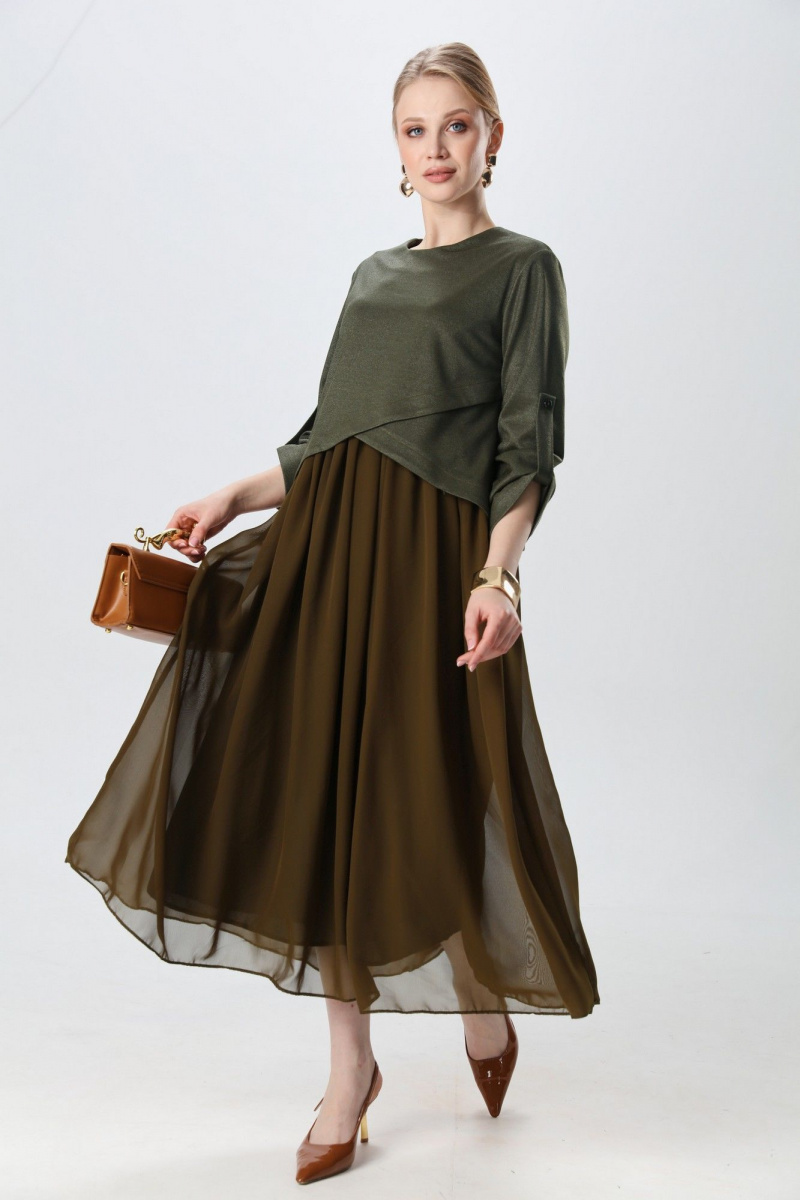 Платья NikVa 740-27 зелень