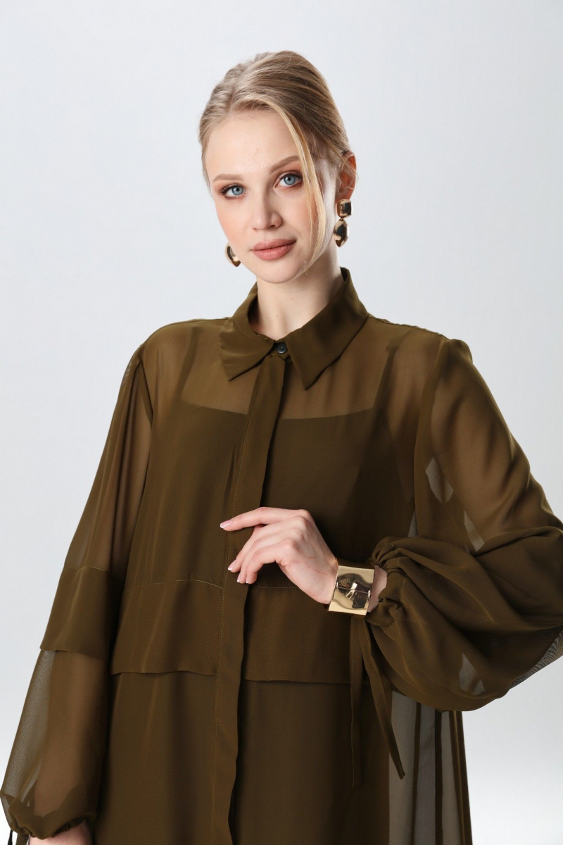 Платья NikVa 944-10 хаки