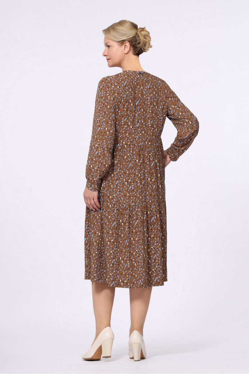 Платья Полинушка 471/2 горчичные пятнышки