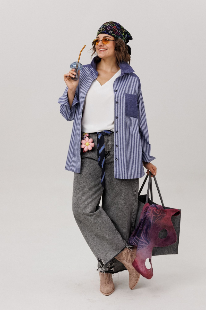 Рубашки Anelli 1800 предгрозовая_синь