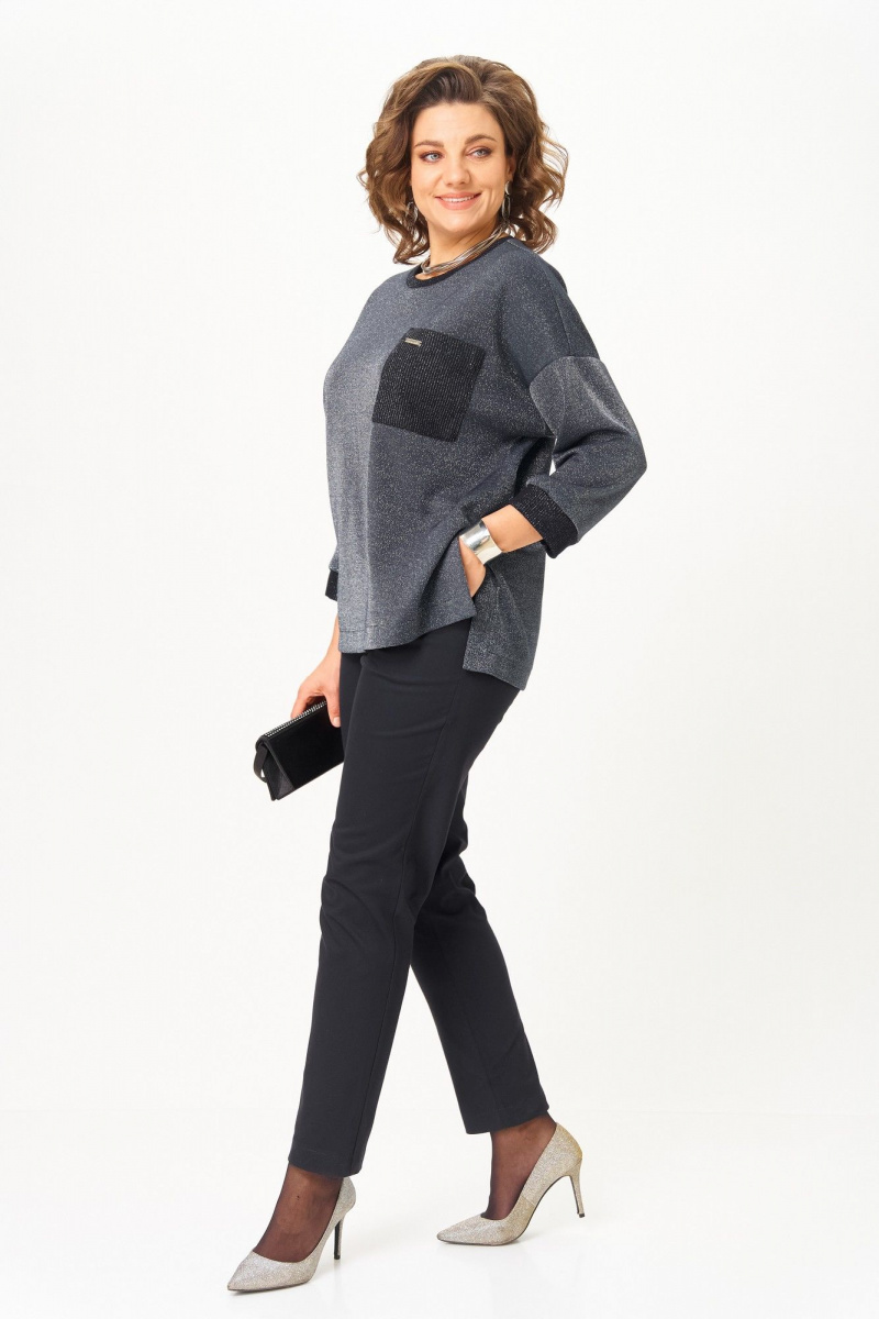 Брючный комплект Michel chic 1445 темно-синий