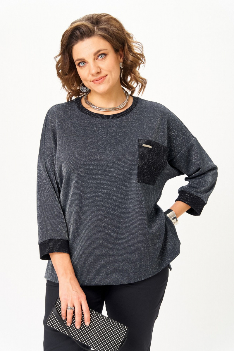 Брючный комплект Michel chic 1445 темно-синий