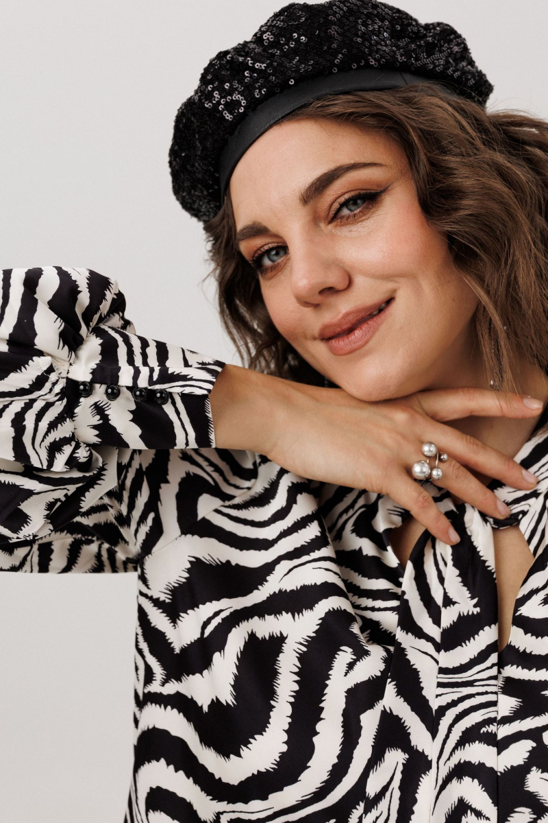 Блузы Anelli 1736 зебра_нью