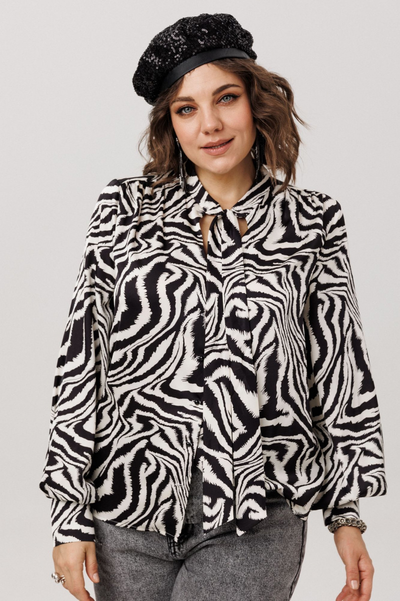 Блузы Anelli 1736 зебра_нью